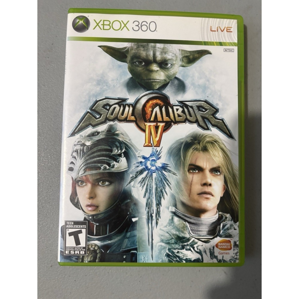 Soul Calibur IV (Microsoft Xbox 360, 2008) Used Great Condition. No Manual